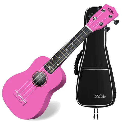 Classic Cantabile US-100 PK Sopran-Ukulele Pink Set - Sonstige Zupfinstrumente, inklusive praktischer Tasche und leichtgängigen Mechaniken für ein einfaches Spielvergnügen.
