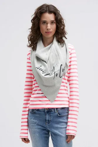 SOCCX Dreieckstuch mit Wind & Wellen Print in grau von SOCCX