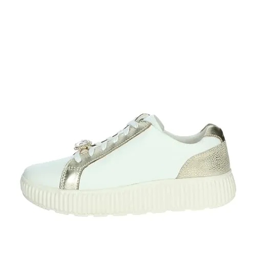 Geox Damen D GRAISY G Sneaker - Weiß/LT Taupe, 39 EU - Damen-Sneaker mit atmungsaktivem Design für optimalen Tragekomfort und Stil.