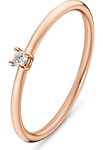 CHRIST Damenring mit 1 Diamant in Roségold 32017650 von Christ