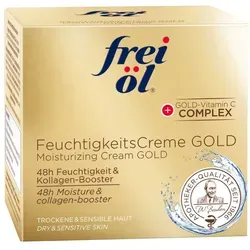 Frei öl Hydrolipid Feuchtigkeitscreme Gold - Hochwirksame Feuchtigkeitscreme für trockene Haut, die mit Goldpartikeln und Vitamin C die Hautstruktur strafft und Falten glättet. Ideal für intensive Hydration und einen strahlenden Teint.
