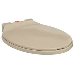 vidaXL Toilettensitz mit Absenkautomatik - Beige Oval - Hochwertiger WC-Sitz mit Soft-Close-Funktion und Schnellverschluss, ideal für Zuhause oder Gastronomie. Aus robustem Polypropylen, leicht zu reinigen und für alle gängigen Toilettenschüsseln geeignet.