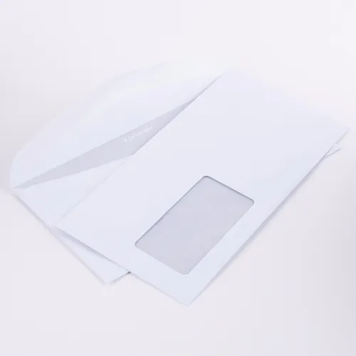 Briefumschläge C6/5 weiß 114x229 mm mit Fenster maschine nasskl. (206330E) 1000