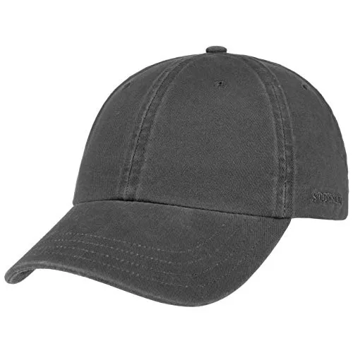 Stetson Baseball Cap Rector Cotton - Grau - Stylische Schirmmütze aus hochwertiger Baumwolle, pflegeleicht und mit verstellbarer Metallschnalle für perfekten Sitz. Ideal für Freizeit und Sport.