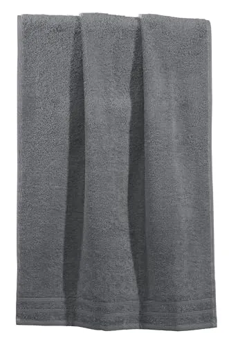 Erwin Müller Handtuch Heidelberg 100% Baumwolle anthrazit Größe 50x80 cm - saugstark, gut trocknend, kompakt, leichte Qualität - ideal für Sport, Strand, Reisen (weitere Farben)