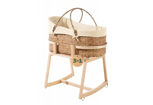 Geuther Stubenbett - Stubenwagen in stilvollem Beige, ideal für eine gemütliche Schlafumgebung Ihres Babys.