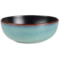 Ritzenhoff Breker Schale Bali, Blau - Keramische Schale in rund, 23x9x23 cm, ideal für stilvolle Tischdekoration und vielseitig einsetzbar bei Essen & Trinken.