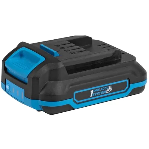 HÖGERT TECHNIK Akku 2,0 Ah 18 V, Leicht & Kompakt, Lithium-Ionen Technologie, Überhitzungs- und Kurzschlussschutz, Ladeanzeige, Für Alle 18V Elektrowerkzeuge