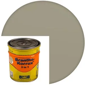 Branth Rostschutzfarbe Brantho-Korrux 3 in 1, kieselgrau, RAL 7032, seidenglänzend, 0,75l