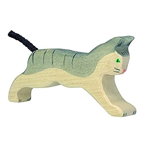Holztiger Katze, laufend, 80054