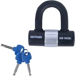 OXFORD OF161 HD Mini Schäkel Lock Vorhängeschloss - Fahrradschlösser mit 14MM Schäkel, bietet effektiven Diebstahlschutz für Ihr Motorrad.