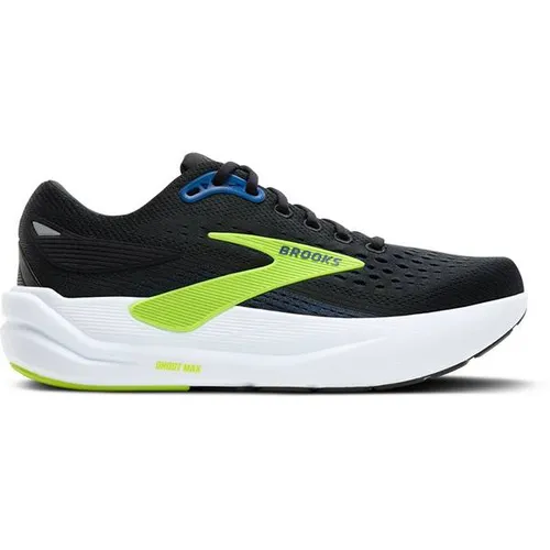 Brooks Ghost Max 3 Herren Laufschuh - Black/Navy/Acid Lime - Laufschuhe in Größe 45 EU mit innovativer Dämpfung für maximalen Komfort und ein reaktionsfreudiges Laufgefühl.