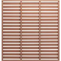 vidaXL Zaunplatte WPC 180x180 cm Braun - Gartenzäune aus witterungsbeständigem WPC, ideal für Sichtschutz und Windschutz. Langlebig und pflegeleicht, kein Ölen oder Streichen nötig. Modernes Latten-Design für Licht- und Luftdurchlass.