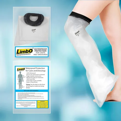 LimbO Waterproof Protectors Cast and Dressing Cover - Adult Half Leg - Beinschutz beim Baden, ideal für Diabetiker und vollständig wasserdicht, ermöglicht uneingeschränkten Badespaß ohne Sorgen.