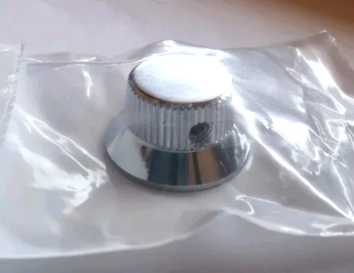 Schaller Strat Knob Messing Chrome
