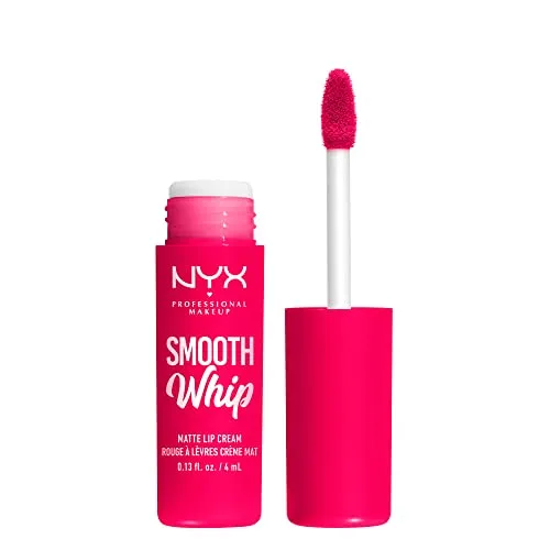 NYX PROFESSIONAL MAKEUP Flüssiger Lippenstift mit mattem Finish, Lebendige Farben mit Shea und Kakaobutter, 10 Pillow Fight, 4 ml (1er Pack)
