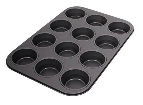 Dr. Oetker Muffinform 12-er Mini Ø 7 cm, Cupcake Form für saftige Muffins, Muffinblech mit Antihaftbeschichtung, Menge: 1 Stück