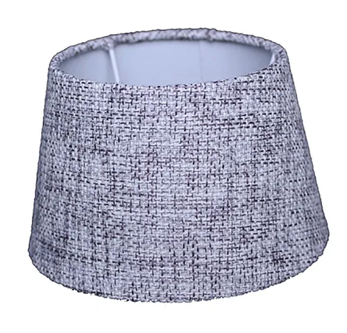 Dirk Davids Leuchten GmbH Lampenschirm Lampenschirm Für Tischleuchte Leinen weiß Grau 20-15-13, Hochwertige Verarbeitung