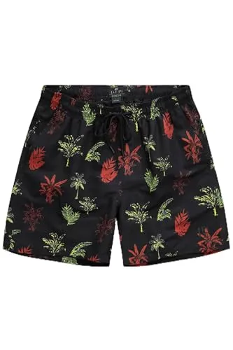 JP 1880 Badeshorts mit elastischem Bund - Badeshorts für Herren, bis 8 XL, mit auffälligem floralem Print und praktischem Elastikbund für perfekten Sitz und Komfort.
