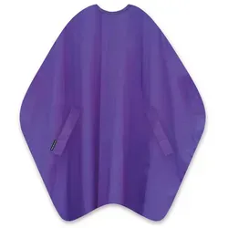 Trend Design Classic Schneideumhang - Violett - Haarschneider - Atmungsaktiver Classic Schneideumhang mit kundenfreundlichen Handschlitzen und 2-fach Hakenverschluss, ideal für Friseure und Haarstyling, Maxi-Größe: 135 x 150 cm.