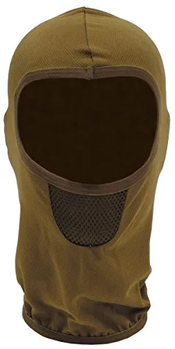 MFH Taktische Balaclava, 1-Loch, atmungsaktiv, elastisch, Polyester (DE/NL/SE/PL, Alphanumerisch, Einheitsgröße, Coyote tan)