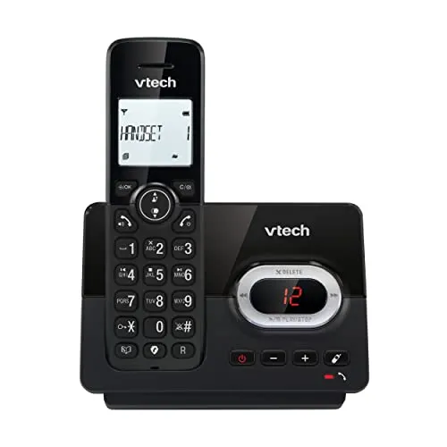 VTech CS2050 Schnurloses Telefon mit Anrufbeantworter - Festnetztelefon mit modernem Design, Anrufbeantworter für 15 Minuten und Anrufsperre für bis zu 30 Nummern – ideal für Ihr Zuhause.