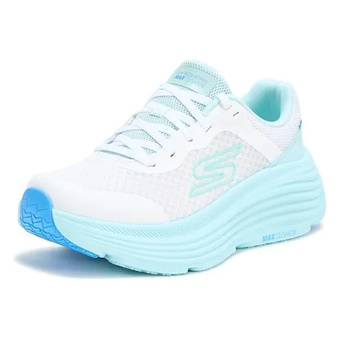 Skechers Damen Max Cushioning Endeavour Canova Sneaker, weiß, 39 EU - Damen-Sneaker mit maximaler Dämpfung, luftgekühlter Goga-Matten-Einlegesohle und ideal für den ganzen Tag, auch maschinenwaschbar.