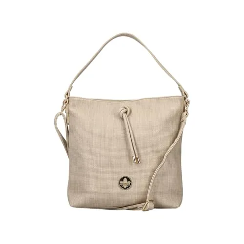 Rieker Damen Umhängetasche H1514-60 beige - Damen-Schultertaschen mit trendigem Design und der bewährten Rieker Qualität für stilvolle Auftritte im Alltag.