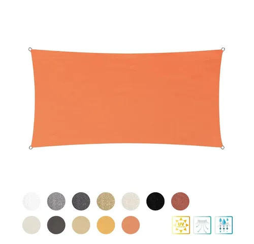 Lumaland Sonnensegel rechteckig 2x4 m in orange von Lumaland