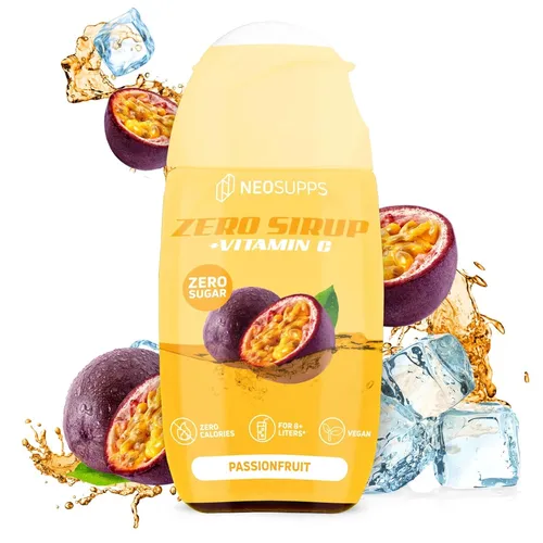Neosupps Zero Sirup Passionfruit, 65 ml – Zuckerfrei & Kalorienfrei
