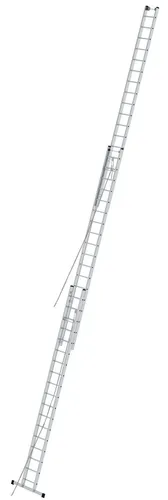 STABILO Sprossen-Seilzugleiter, dreiteilig mit 3x18 Sprossen