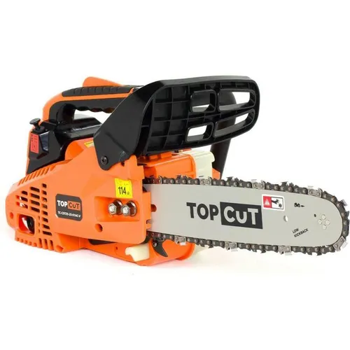 TOP CUT Kettensäge Benzin 25cc – 2-Takt Motorkettensäge für präzise Holzarbeiten