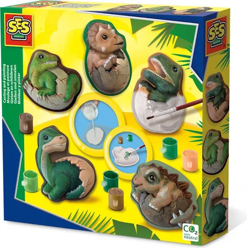 SES Gipsabdrücke+Farben Dino-Eier 01411 14117