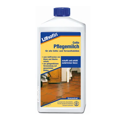 Produktbild Lithofin Cotto Pflegemilch Terracotta Tonplatten Cottopflege1 Liter