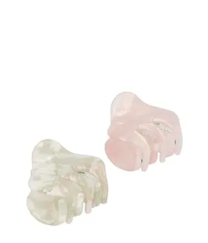 PARSA Beauty Haarklammer Harmony, rosa, grün Haarspangen 2 Stk