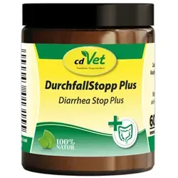 cdVet Durchfall Stopp Plus - Natürliche Unterstützung für Hunde & Katzen - Tiergesundheit – Effektives Diät-Ergänzungsfuttermittel mit natürlichen Pektinen zur Stabilisierung der Darmfunktion und Unterstützung bei akutem Durchfall.