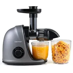 COSTWAY Slow Juicer Entsafter für Obst & Gemüse, 700ml Becher, Rückwärtsfunktion, leiser 150 W Motor