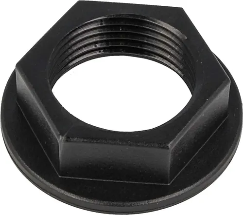 tecuro Gegenmutter mit IG 1/2 Zoll - PP schwarz in weiß von Tecuro