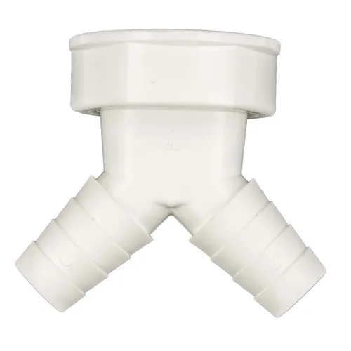 tecuro Y-Doppel-Gerätetülle mit 1 1/2 Zoll Überwurfmutter (IG)