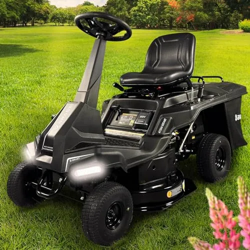 Produktbild BRAST Benzin Aufsitzmäher 61224 ESTART – Elektrostart & XXL Schnittbreite