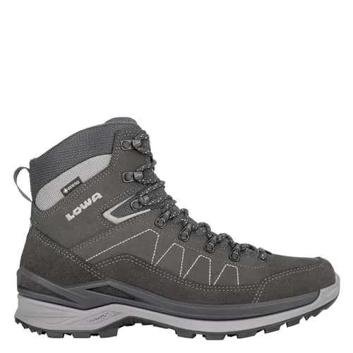 LOWA Toro PRO GTX MID Stiefel 46 - Anthrazit/Grau - Wanderschuhe mit wasserdichtem GORE-TEX-Futter und atmungsaktivem Nubukleder, ideal für anspruchsvolle Wanderungen.