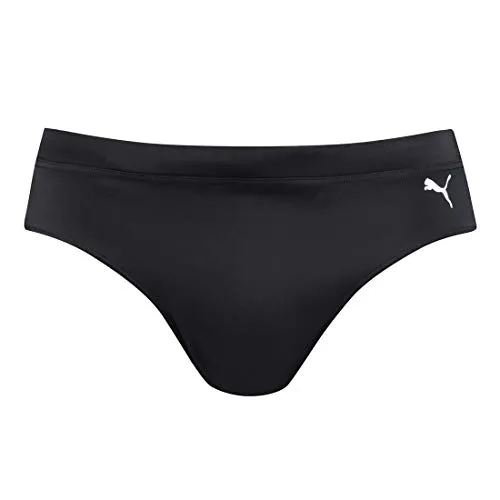 PUMA Herren Badehose Badeshorts Klassischer Badeslip Summer Brief Swim Shorts, Farbe:Black, Bekleidungsgröße:S