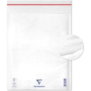 Clairefontaine Luftpolstertaschen 7350C für DIN A4, 240 x 330mm, Typ G, haftklebend, weiß, 10 Stück
