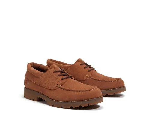 Timberland BRITTON SQUARE LACE UP SHOE - Schnürschuh für Herren in Braun, Größe 44 EU - Herren-Halbschuhe mit ReBOTL und TimberGrip Technologie für nachhaltigen Komfort und Grip, ideal für sportliche Aktivitäten.
