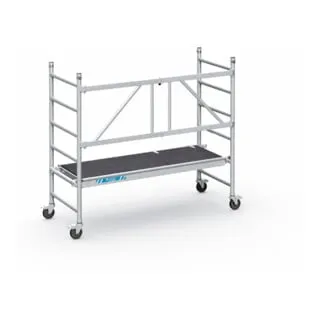 ZARGES PaxTower 1T - Klappgerüst Basis-Paket - Klappgerüst für professionelle Anwendungen, mit einfacher Einhandbedienung und patentierter Bordbrett-Einheit für schnelle Montage. Belastbar bis 200kg/m², ideal für Bau- und Renovierungsarbeiten.