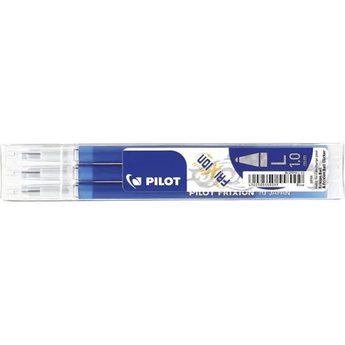PILOT Tintenrollermine FriXion Ball 1,0mm blau 3 St./Pack., Ball clicker