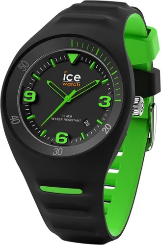 Ice-Watch 017599 ICE P.Leclercq Herren Uhr schwarz-grün - Armbanduhren mit sportlichem Design, 10 ATM wasserdicht und hoher Tragekomfort durch das weiche Silikonarmband.
