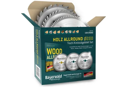 HOLZ ALLROUND Tischkreissägen-Set Ø 250