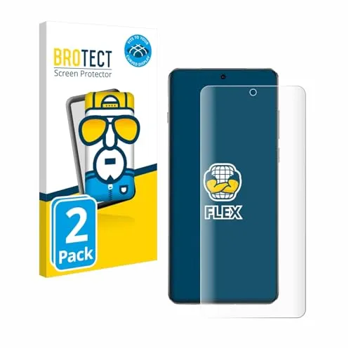 BROTECT 2 Stück Full-Cover Schutzfolie für OnePlus 13 Full-Screen Displayschutz-Folie [3D Curved, Anti-Fingerprint, Kristall-Klar]