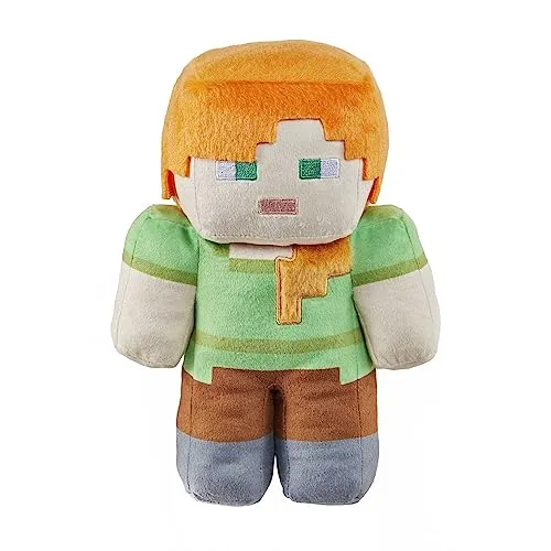 MC Basic Plush - Alex - Kuscheltier Minecraft Plüschfigur Alex, 20 cm groß. Ideal für kreative Spielabenteuer und Kuschelstunden. Detailgetreues Design für Fans des Spiels, geeignet für Kinder ab 3 Jahren.